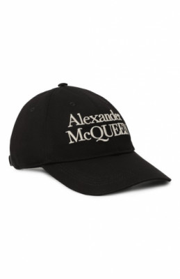 Хлопковая бейсболка Alexander McQueen